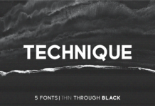 Technique Font Poster 1