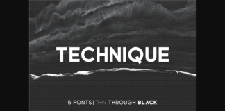 Technique Font Poster 1