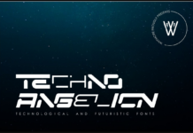 Techno Angelion Font Poster 1
