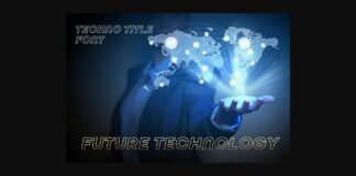 Techno Title Font Poster 1