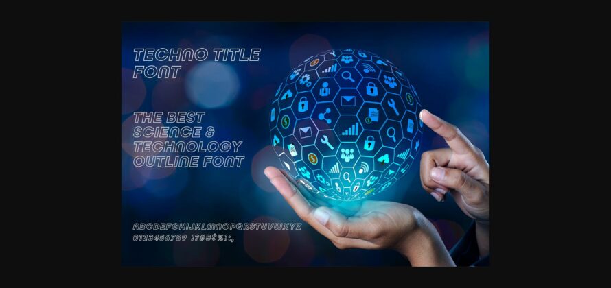 Techno Title Font Poster 4