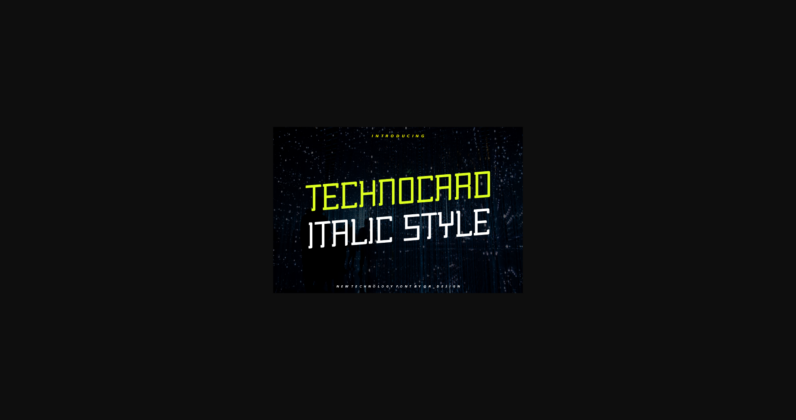 Technocard Font Poster 3