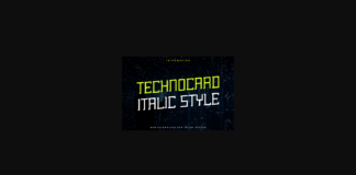 Technocard Font Poster 1
