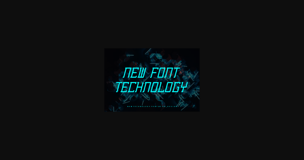 Technocard Font Poster 4