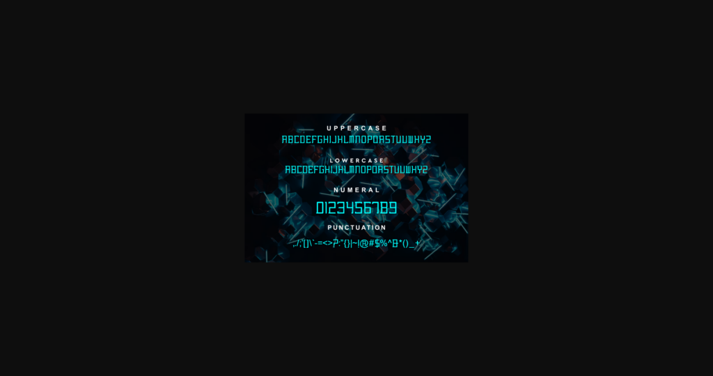 Technocard Font Poster 6