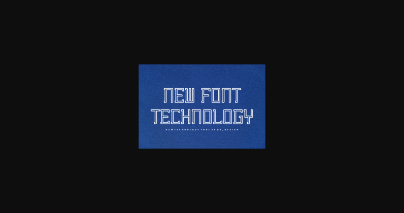 Technocard Line Font Poster 4