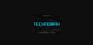 Technomax Font Poster 1