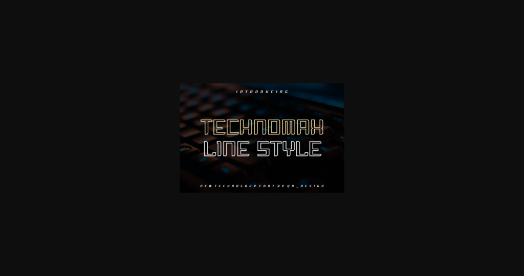 Technomax Font Poster 1