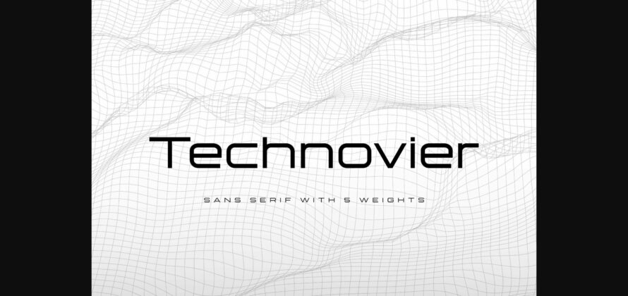 Technovier Font Poster 3