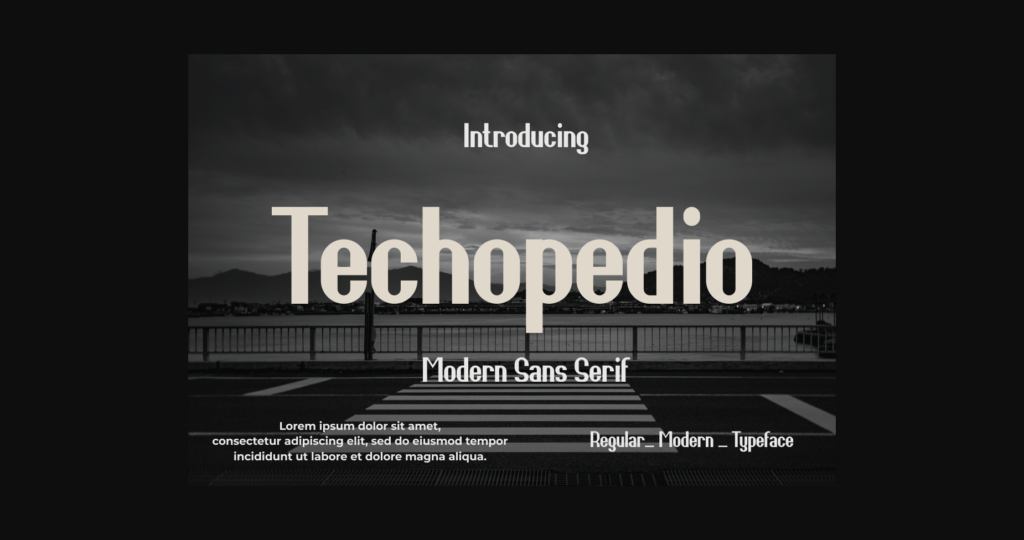 Techopedio Font Poster 3