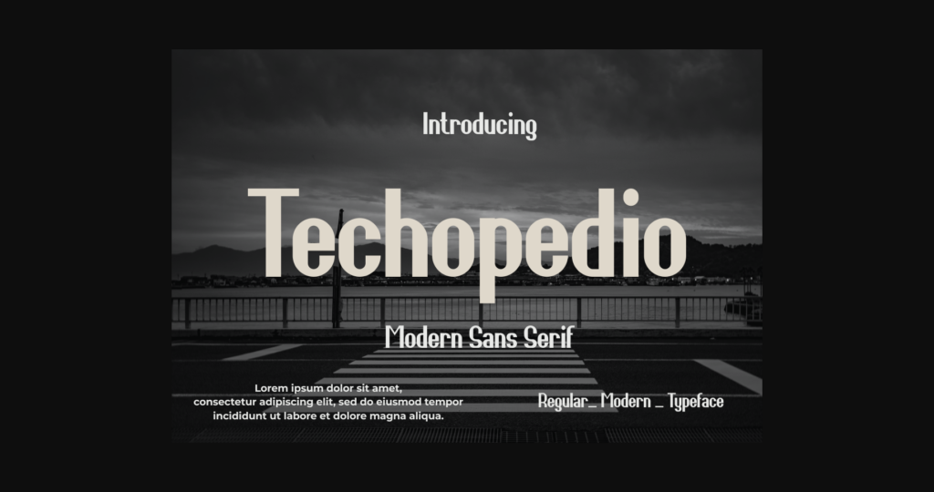 Techopedio Font Poster 1