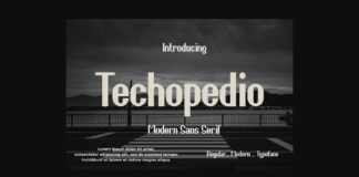 Techopedio Font Poster 1