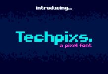 Techpixs Font Poster 1