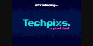 Techpixs Font Poster 1