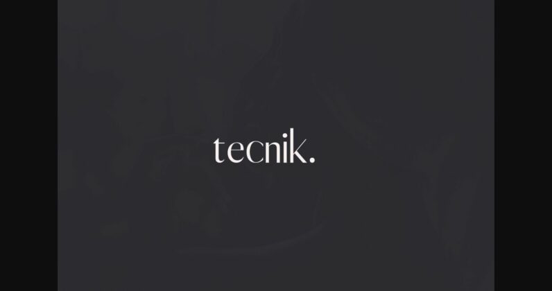 Tecnik Font Poster 3