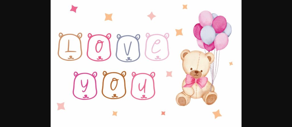 Teddy Bear Font Poster 7