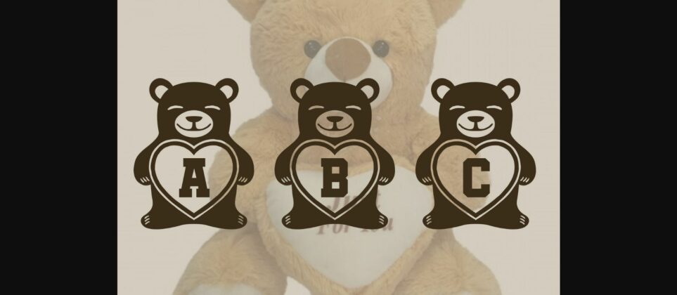 Teddy Bears Font Poster 4