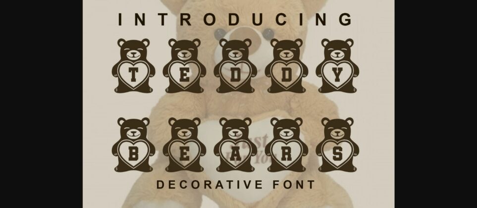 Teddy Bears Font Poster 3