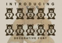 Teddy Bears Font Poster 1