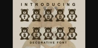 Teddy Bears Font Poster 1