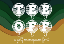 Tee off Font Poster 1