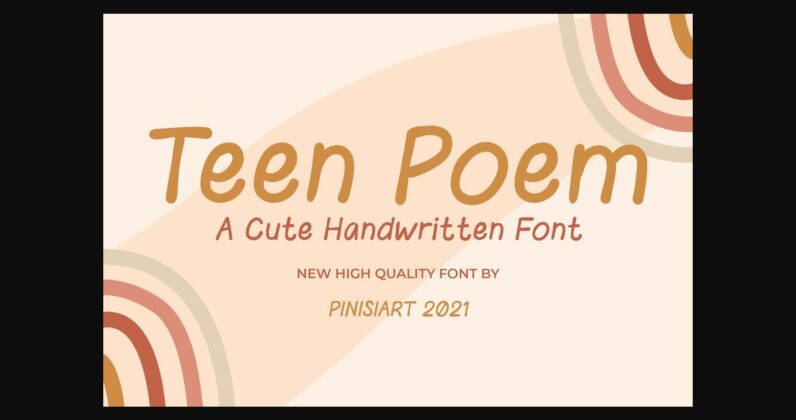 Teen Poem Font Poster 3