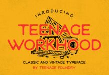 Teenage Workhood Font Poster 1