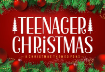 Teenager Christmas Font Poster 1