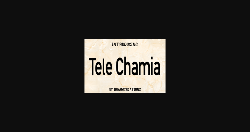 Tele Chamia Font Poster 3