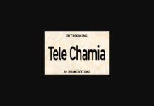 Tele Chamia Font Poster 1