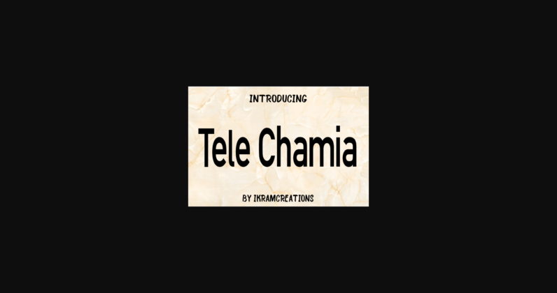 Tele Chamia Font Poster 1