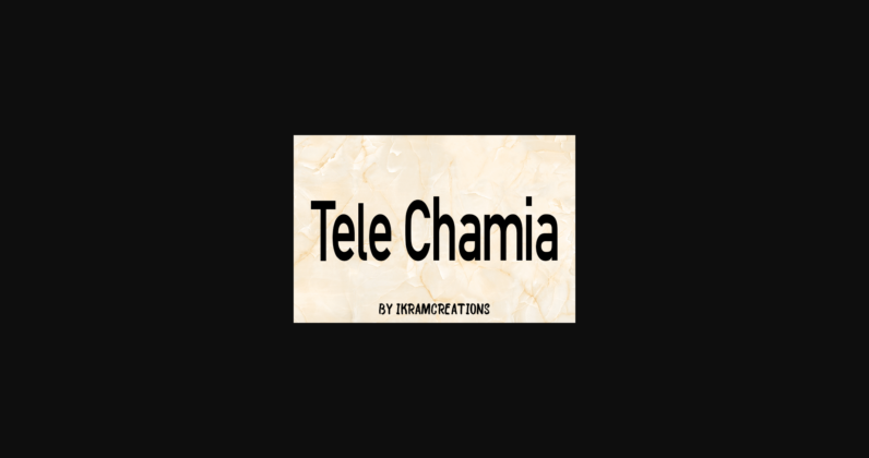 Tele Chamia Font Poster 4