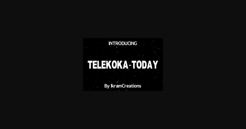 Telekoka Today Font Poster 3