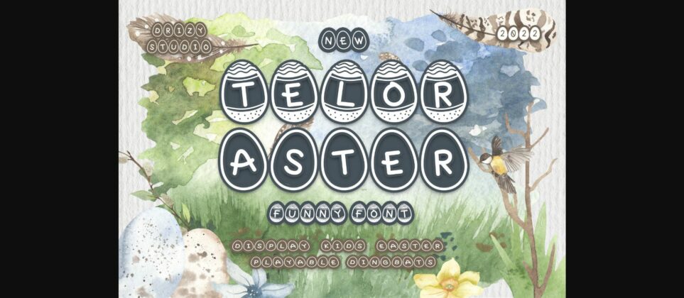 Teloraster Font Poster 3