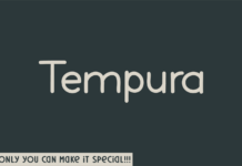 Tempura Font Poster 1