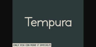 Tempura Font Poster 1