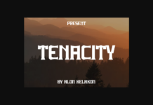 Tenacity Font Poster 1