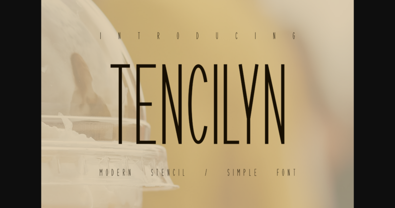 Tencilyn Font Poster 3