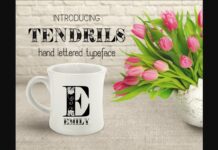 Tendrils Font Poster 1