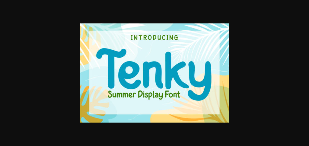 Tenky Font Poster 1