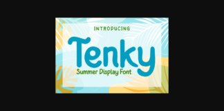 Tenky Font Poster 1