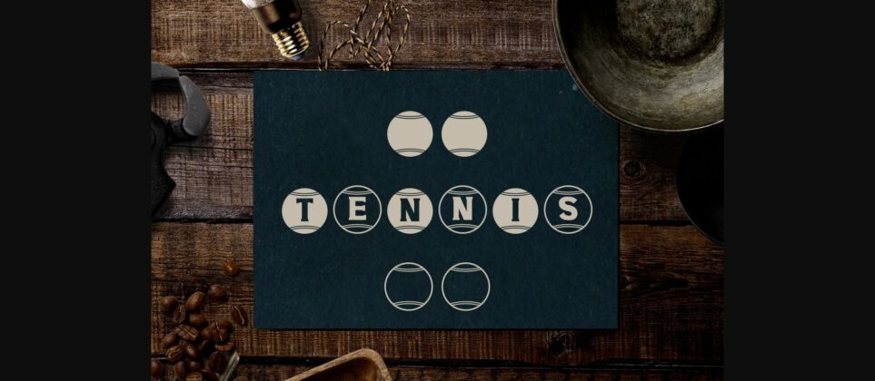 Tennis Font Poster 11