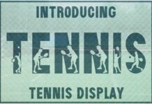 Tennis Font Poster 1