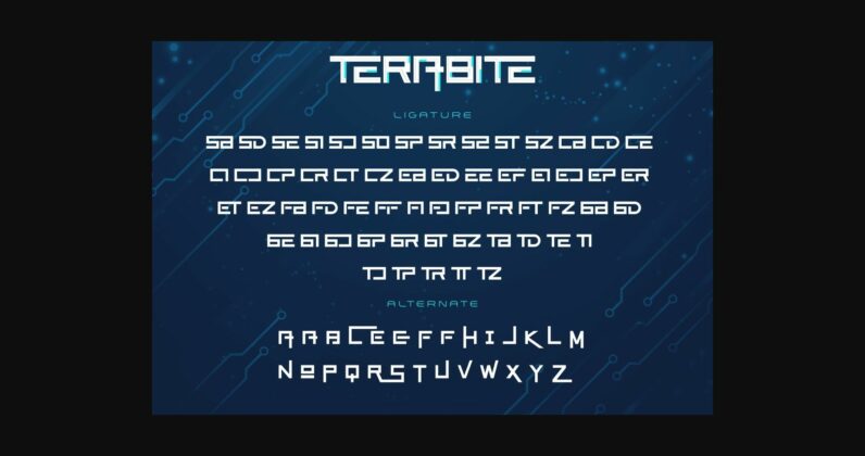 Terabite Font Poster 10