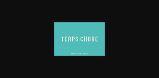 Terpsichore Font Poster 1