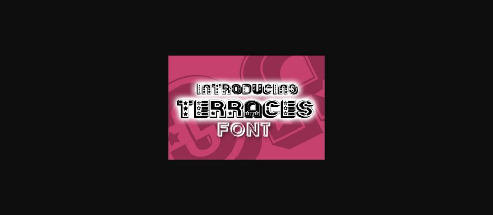 Terraces Font Poster 3