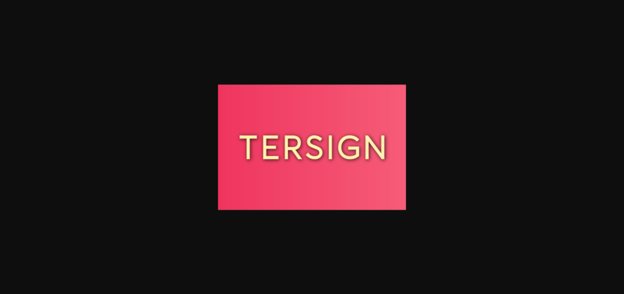 Tersign Font Poster 3