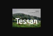 Tessan Font Poster 1