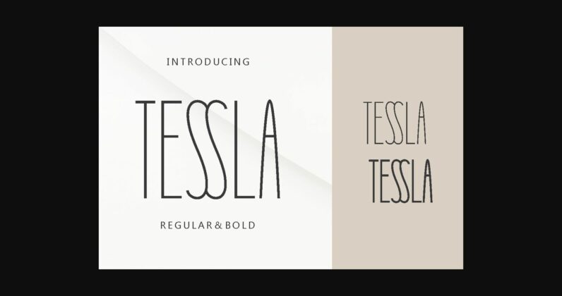 Tessla Font Poster 3