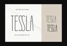 Tessla Font Tessla Font Poster 1